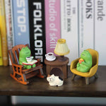 Miniature Frog Figurines Statue, Adorable Frog Collectibles for Desk and Bedroom Decor, Perfect Indoor Home Decorations and Gifts