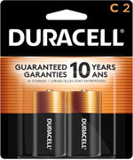 Duracell Coppertop C Batteries, 8 Count (Pack of 1), C Battery with Long-lasting Power, All-Purpose Alkaline Battery for Household and Office Devices
