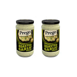 Prego Creamy Roasted Garlic Pesto Pasta Sauce, 14.5 oz Jar, No Added Sugars, Real Basil