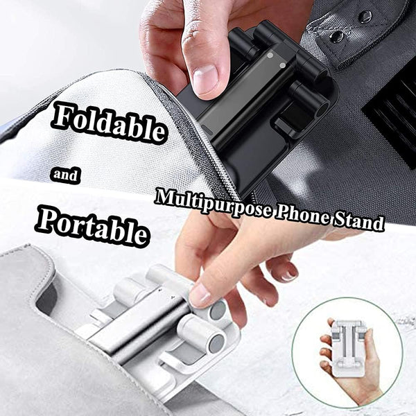 Adjustable Angle Height Phone Stand for Desk Compatible with iPhone and Smartphones