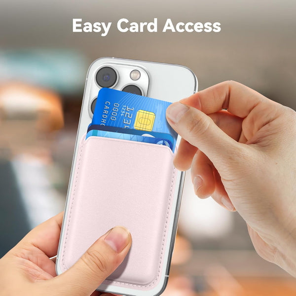 Magnetic wallet for iPhone and other smartphones with RFID blocking technology