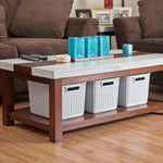 Sterilite 6-Pack Tall Weave Baskets for Organization and Storage