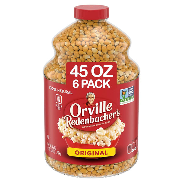Orville Redenbacher's Original Yellow Popcorn Kernels, 8 lb, Gluten Free, Non-GMO