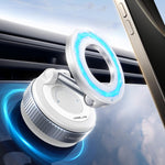 2026 Upgraded for MagSafe Vacuum Car Phone Mount, 2800gf Strong Magnetic Phone Holders for Your Car, 360° Adjustable 98LBS Suction Cup Car Mount, Car & Truck Accessory for iPhone 12–17 Pro Max