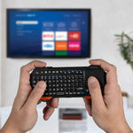 Fosmon mini wireless QWERTY keypad with touchpad, Bluetooth 3.0, compatible with Apple TV and PS4