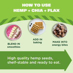 Manitoba Harvest Organic Hemp Plus Flax & Chia Seeds - 7oz - 8g Protein, 5g Fiber and 10g Omega 3 & 6 per 30g Serving - Nutrient-Dense, 3-in-1 Super Seeds Mixture - Vegan, Non-GMO Project Verified