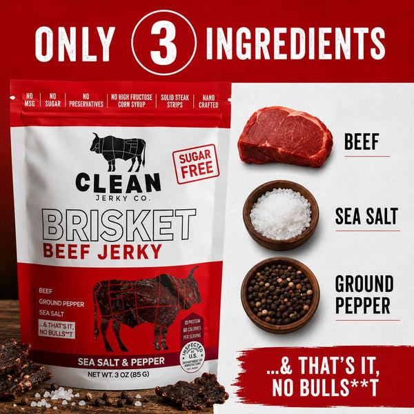 Old Fashioned Dry Zero Sugar Beef Jerky Made with 100% Beef