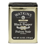 Watkins Pure Ground Black Pepper, 6 oz. Tin, Non-Gmo, Gluten-Free, Kosher, Handcrafted in USA