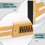 Adjustable bamboo drawer dividers for kitchen, dresser, and closet