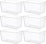 Clear Plastic Storage Bins for Home Organization and Storage