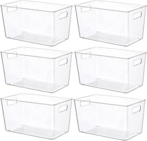Clear Plastic Storage Bins for Home Organization and Storage