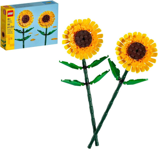 LEGO Sunflowers Building Toy for Kids, Girls and Boys Ages 8+ - Artificial Sunflowers for Home Decor and Display - Birthday Gift Idea for Lovers of Plants & Flowers - 40524