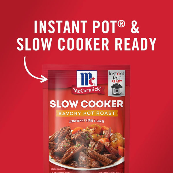 McCormick, 1.3 Oz Slow Cooker Savory Pot Roast Seasoning Mix Pack of 1 Old Fashioned Flavor