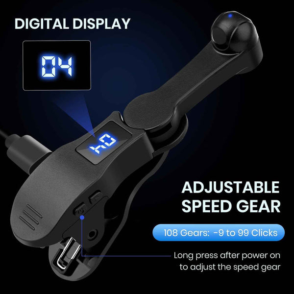 Auto Clicker for iPhone iPad Apps, Fast Click Simulation Finger Continuous Click for Game, Live Broadcasts Likes (Black)