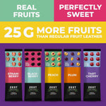 Fruit Snacks by Zest Delites, Vegan Apple-Based Strips, 50 Pieces, 0.88 oz Each