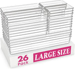 Large drawer organizer bins for kitchen, bathroom, and office use