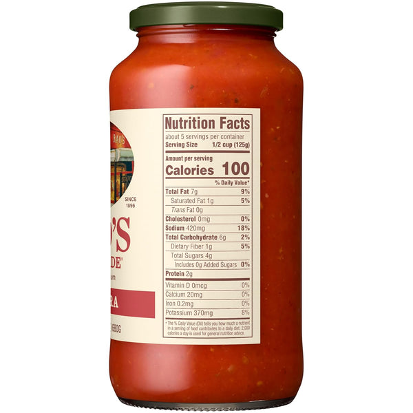 Rao's Homemade Marinara Sauce, 24 oz, All Purpose Tomato Sauce, Pasta Sauce, Carb Conscious, Keto Friendly, All Natural, Premium Quality, With Italian Tomatoes & Olive Oil