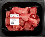 Amazon Grocery, Beef Stew Meat, Boneless, USDA Choice, Weight Varies