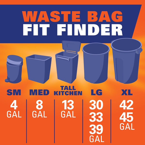 Hefty Ultra Strong 30 Gallon Trash Bags with Fabuloso Scent