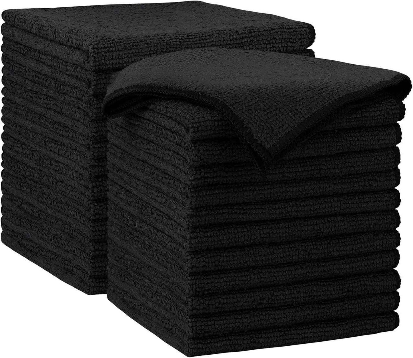 AIDEA Microfiber Cleaning Cloth-50PK, Soft Microfiber Towels for Cars, Absorbent Cleaning Rags, Lint-Free Streak-Free Wash Cloths for House, Kitchen, Window(12in.x12in)