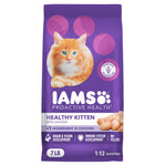 iams proactive health kitten dry cat food with chicken, 7 lb bag, complete and balanced nutrition