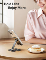 Dual Folding Phone Stand for Desk and Travel, Compatible with iPhone and Nintendo Switch