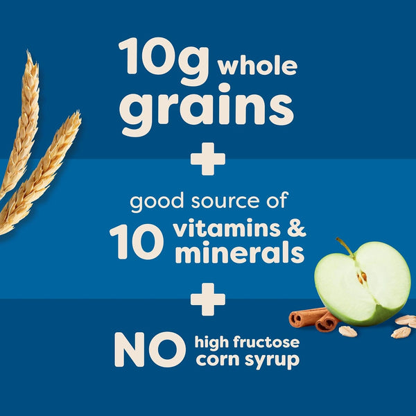 Nutri-Grain Breakfast Bars, 10g Whole Grains, 48 Count, Apple Cinnamon