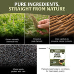 HANDPICK Holy Basil Seeds (397g/14oz) | 2x More Fiber than Chia | Edible Basil Seeds, Gluten free, Raw Sabja, Tukmaria Seeds | Prebiotic | Packed in Resealable Zip Lock Pouch (Packaging may vary)