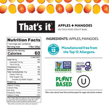 That's it. Mini Fruit Bars Variety 35 Pack No Sugar Plant-Based Vegan Gluten Free