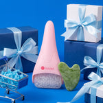 BAIMEI IcyMe Ice Roller for Face and Gua Sha Facial Tool Set, Ice Face Roller Reduces Puffiness Relieves Migraines Skin Care Tools, Self Care for Women - Pink