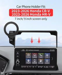 MaserWeller Car Phone Holder for Honda HR-V HRV 2023-2026 Accessories/CR-V CRV 2023 2024 2025 2026 Accessories 7/9-inch Screen Fixed Clip,Phone Mount Compatible with MagSafe, 360° Cell Phone Holder