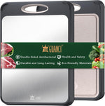 Kitchen cutting board with 304 stainless steel and wheat straw PP design