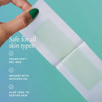 Billie Face & Bikini Wax Kit, 32 Strips, 6 Serum Wipes, Vegan, Avocado Oil Formula