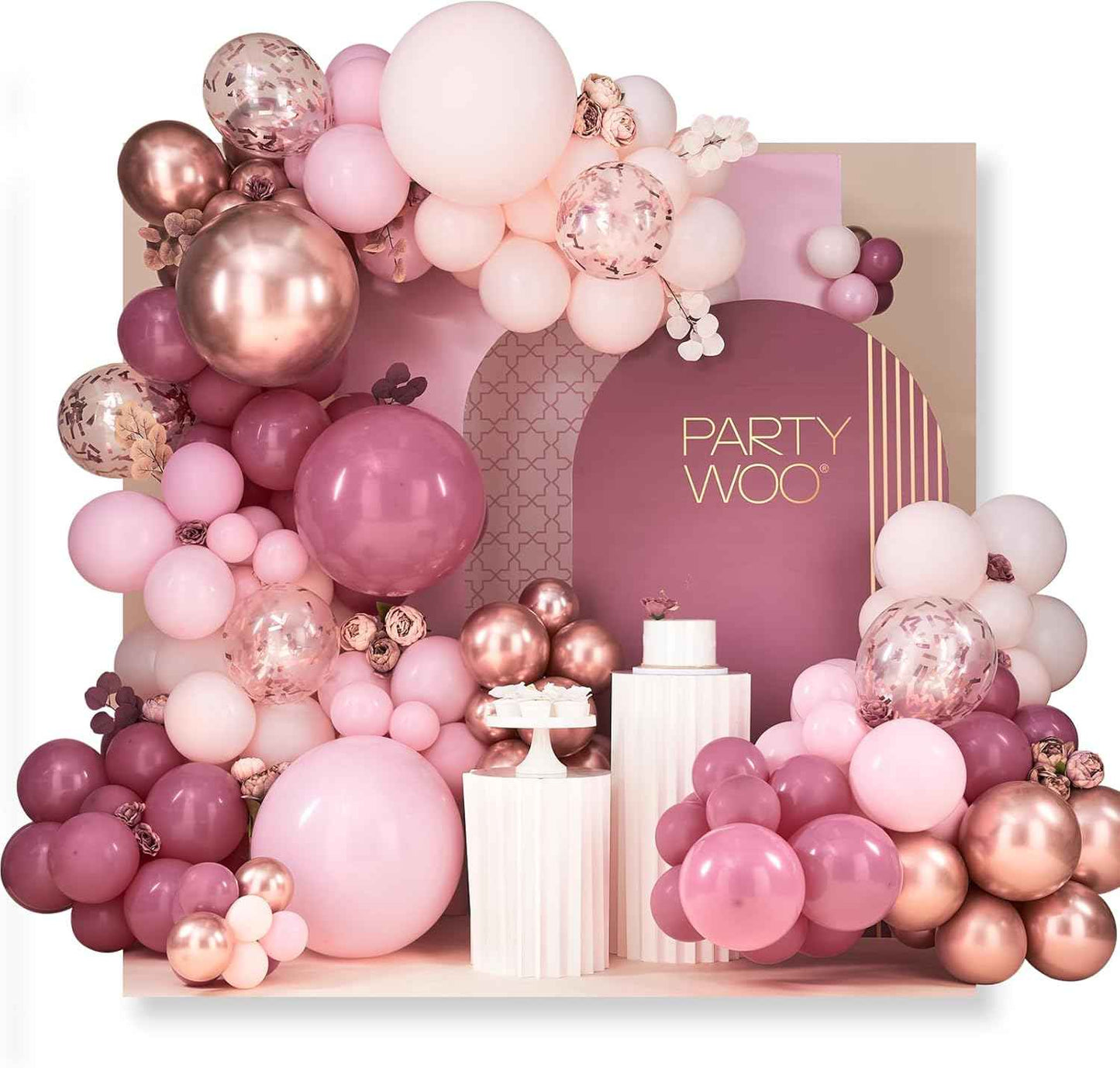 PartyWoo Gold Balloons 140pcs Different Sizes of 18 12 10 5 Inch Gold Balloon Arch Kit Garland for Birthday Wedding Anniversary Baby Shower Graduation Retirement Casino Party Decorations Gold-G101