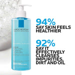 la roche-posay toleriane purifying foaming facial cleanser for sensitive skin with niacinamide ceramides oil free