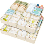 DIMJ 15-Piece Drawer Organizer Set for Bedroom and Closet Storage