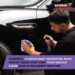 Shine Armor Fortify Quick Coat 3-in-1 Ceramic Car Wax Spray and Waterless Car Wash for Maximum Shine and Protection