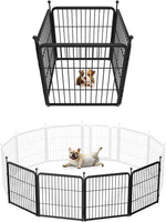 FXW Rollick Unleashed Dog Playpen for Indoor, Yard, RV Camping, 24 inch 8 Panels for Small and Puppy Dogs, Black│Patented
