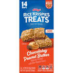 Rice Krispies Crispy Rice Squares, 10.8oz Box, 14 Count, Chocolatey Peanut Butter