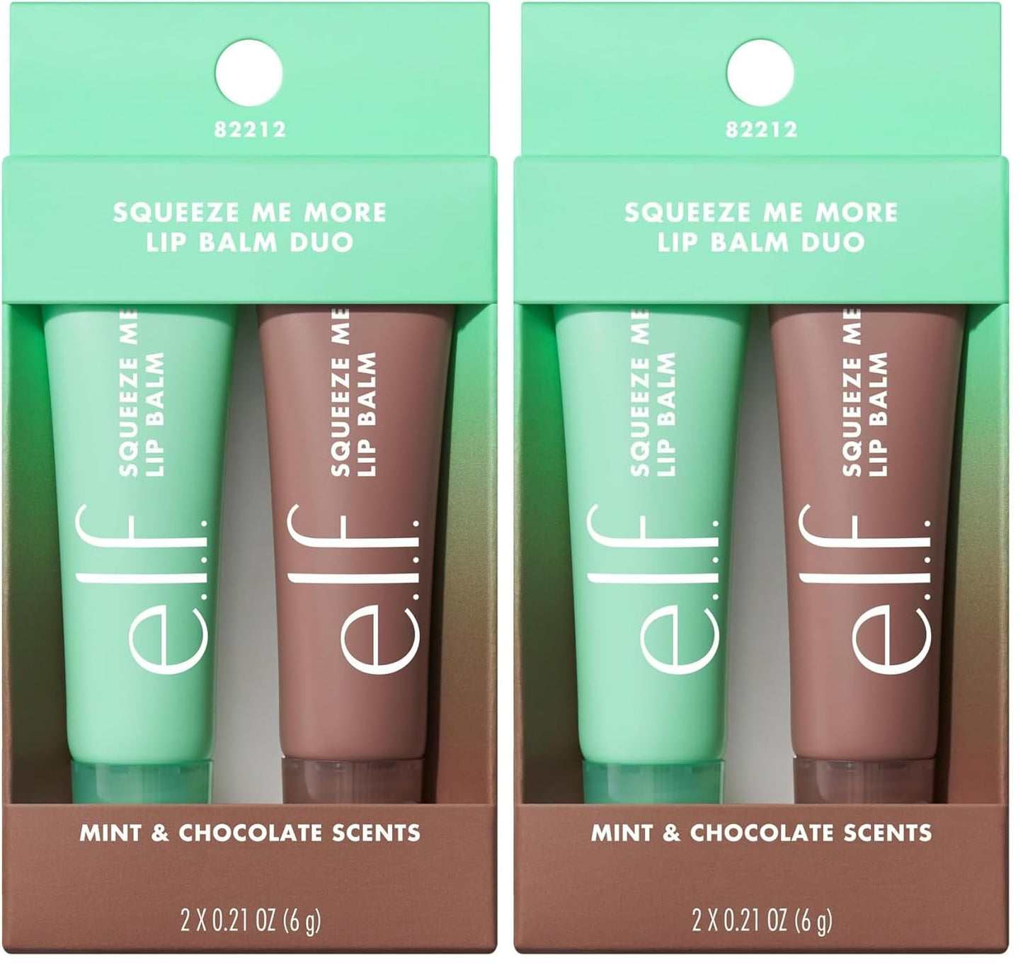 e.l.f. Squeeze Me More Lip Balm Duo, Moisturizing Balm For A Sheer Tint Of Color, Made With Hyaluronic Acid, Vegan & Cruelty-Free, Mango & Watermelon