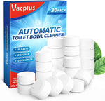 Vacplus Toilet Bowl Cleaner Tablets 12 PACK, Automatic Toilet Bowl Cleaners with Bleach for Deodorizing and Descaling, Bathroom Cleaner Against Tough Stains