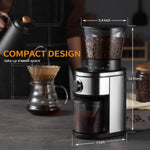 Electric Conical Burr Coffee Grinder with 30 Adjustable Grind Settings