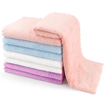 Orighty 20x10 inch coral fleece baby burp cloths, highly absorbent and ultra soft for newborns, 8-pack
