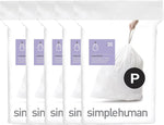 Custom fit liners for simplehuman trash cans, 100 count, 50% PCR plastic, 50-60 liter capacity