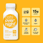 Oats Overnight Maple Brown Sugar Overnight Oats, High Protein Oatmeal Shake (15g Protein) – Just Add Water Breakfast, Gluten Free, Non-GMO, Meal Replacement Drink (2.1 oz, 10 Pack)