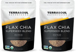 Terrasoul Superfoods Organic Flax Chia Blend, 16 oz - Superseed Boost for Energy & Wellness