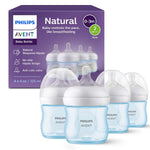 Philips Avent Natural Baby Bottles 4-Pack, Medium Flow, 9oz, SCY903/04, BPA-Free