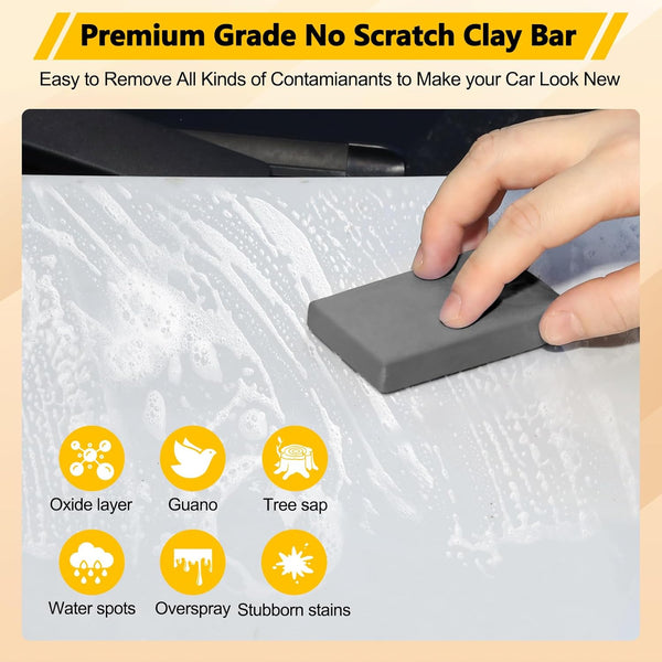 Clay Auto Car clay bar 4 pack 400g premium grade detailing cleaner kit no scratc ...