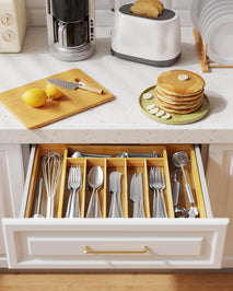 Kitsure Silverware Organizer for Kitchen Utensils and Cutlery Storage