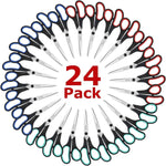 Scissors, iBayam 8" All Purpose Scissors Bulk 3-Pack, Ultra Sharp 2.5mm Thick Blade Shears Comfort-Grip for Office Desk Accessories Sewing Fabric Home Craft Teacher School Supplies, Right/Left Handed